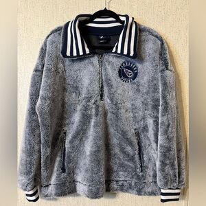 NFL Women's Frosted Sherpa Pullover w/ Rib Knit Sleeves NWOT TENNESSEE TITANS